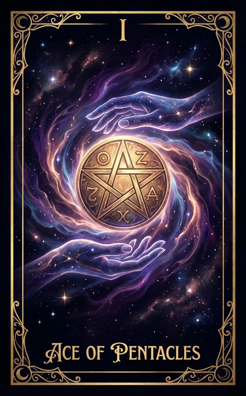 Ace of Pentacles Tarot Card