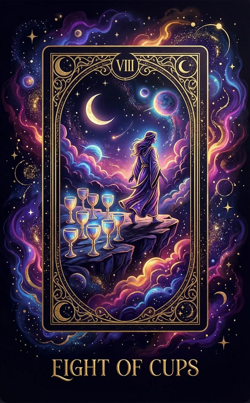 Eight of Cups Tarot Card