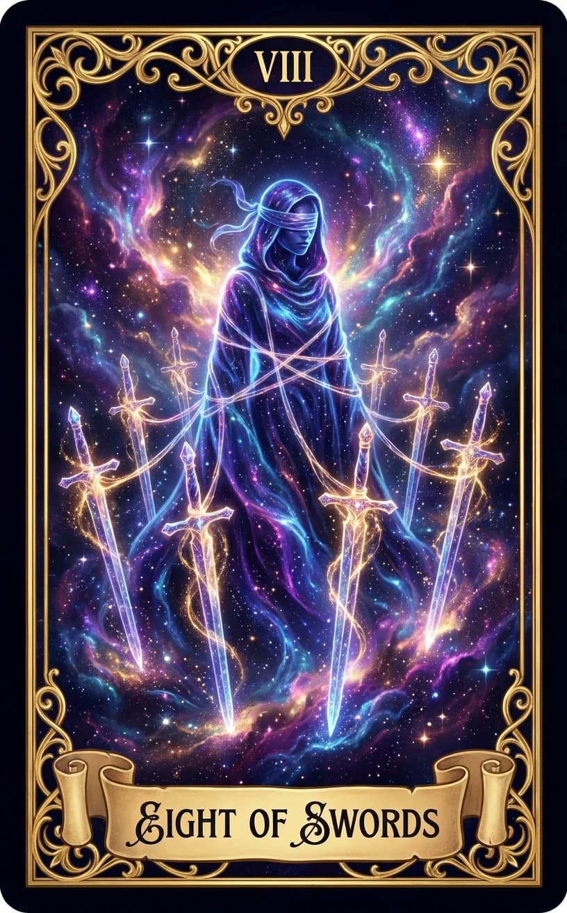 Eight of Swords Tarot Card