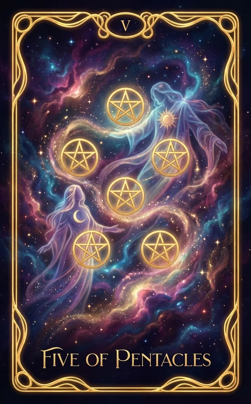 Five of Pentacles Tarot Card