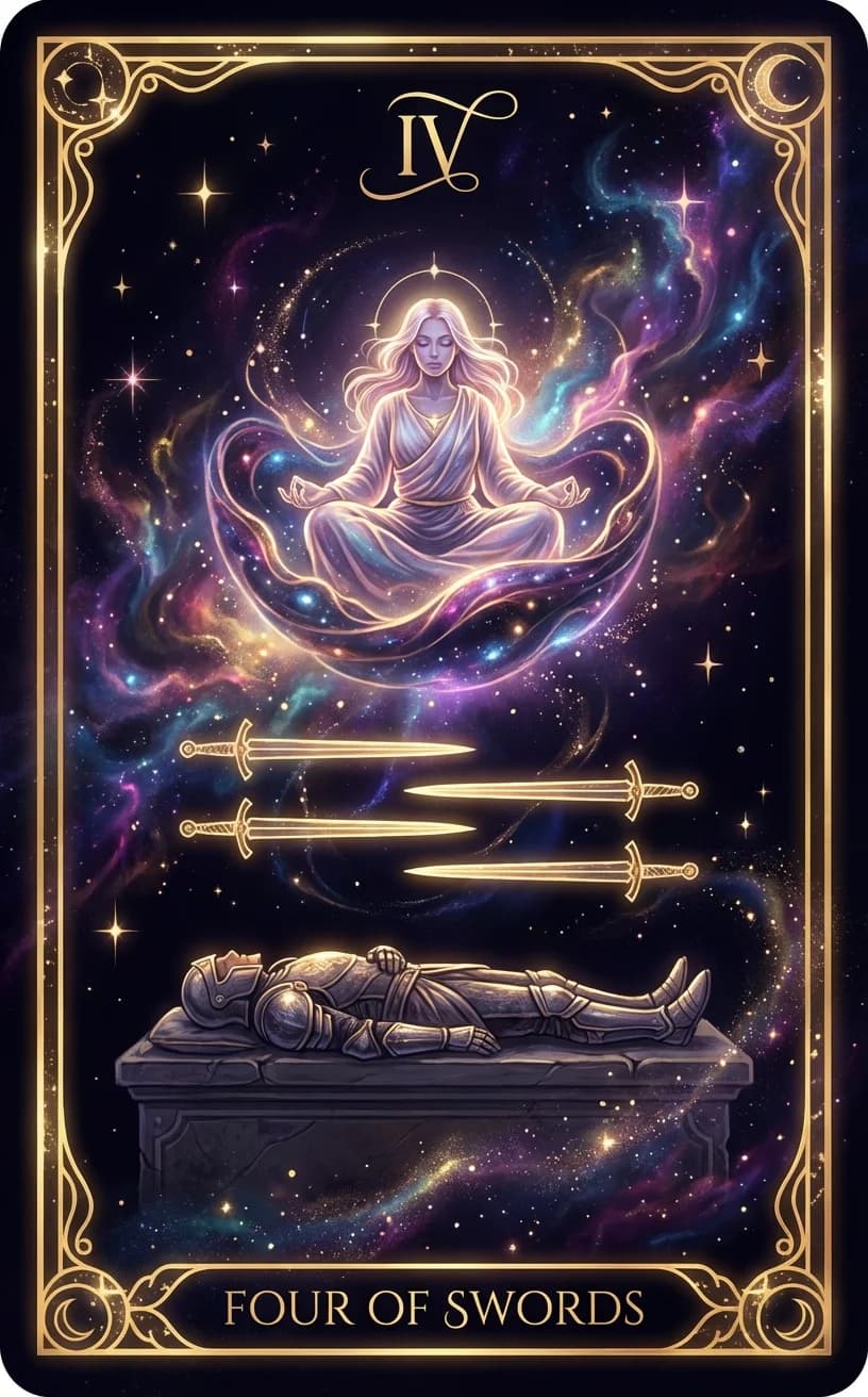 Four of Swords Tarot Card