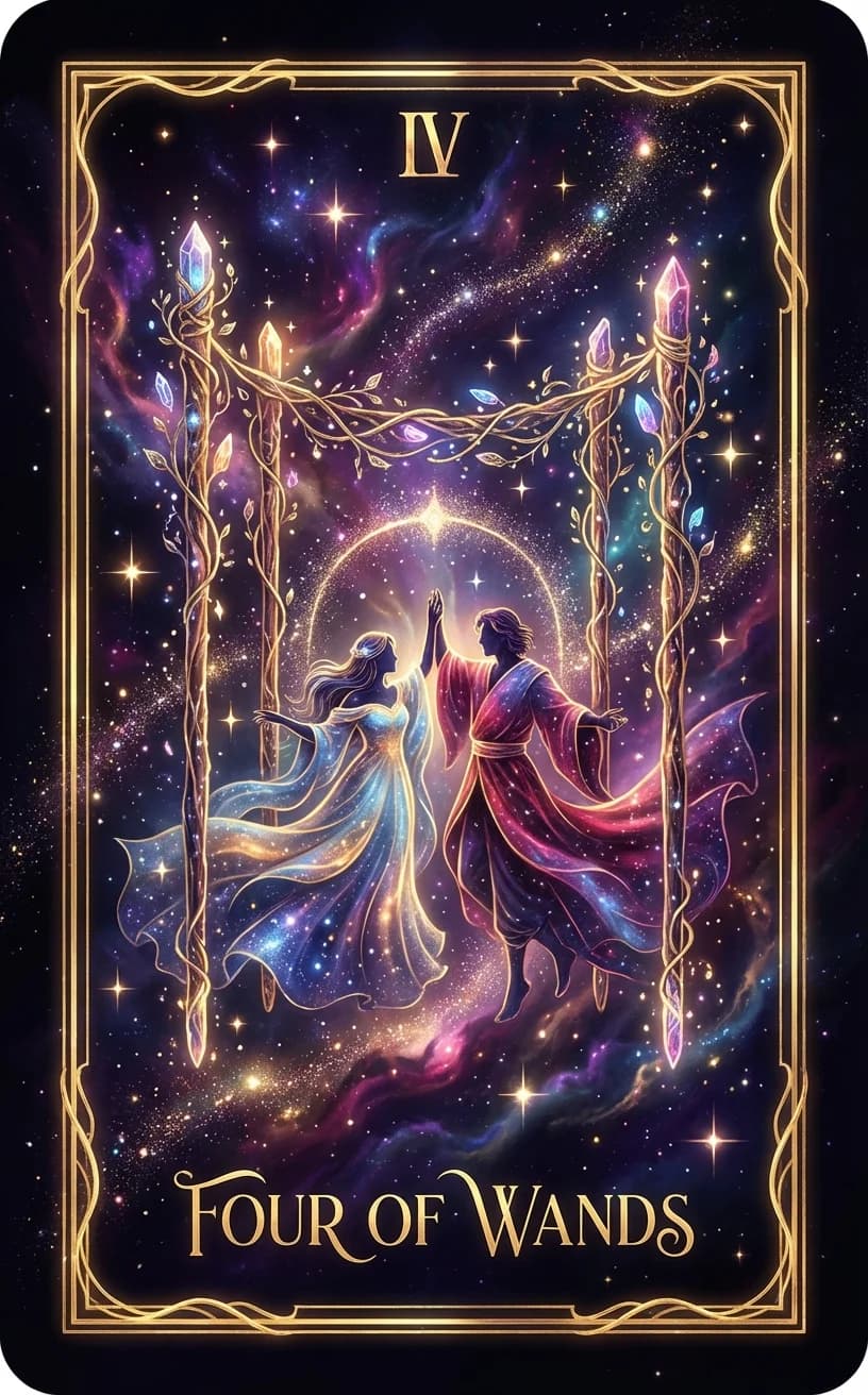 Four of Wands Tarot Card