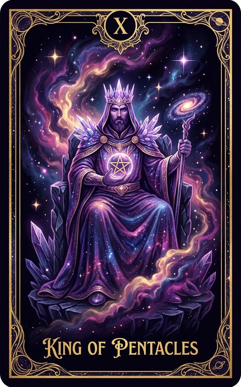 King of Pentacles Tarot Card
