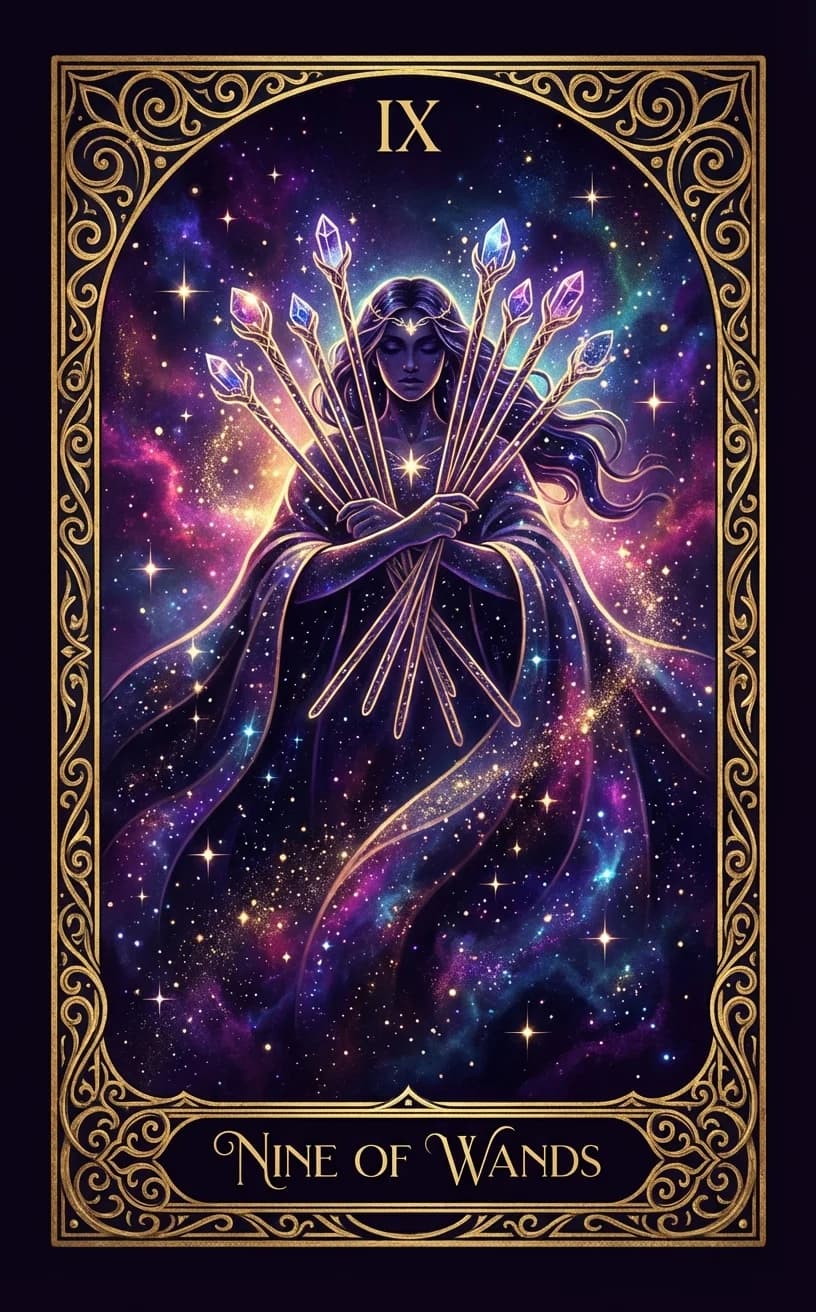 Nine of Wands Tarot Card
