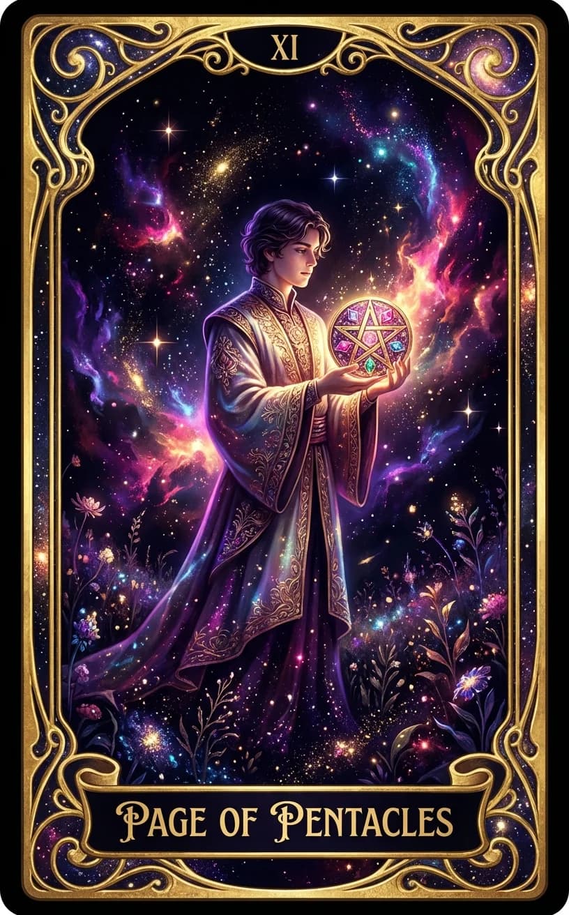 Page of Pentacles Tarot Card