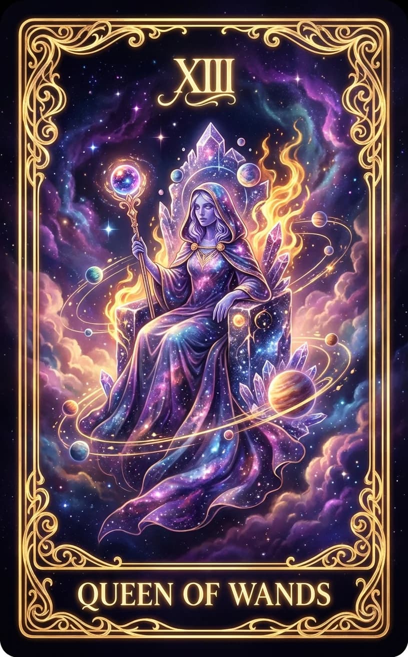 Queen of Wands Tarot Card