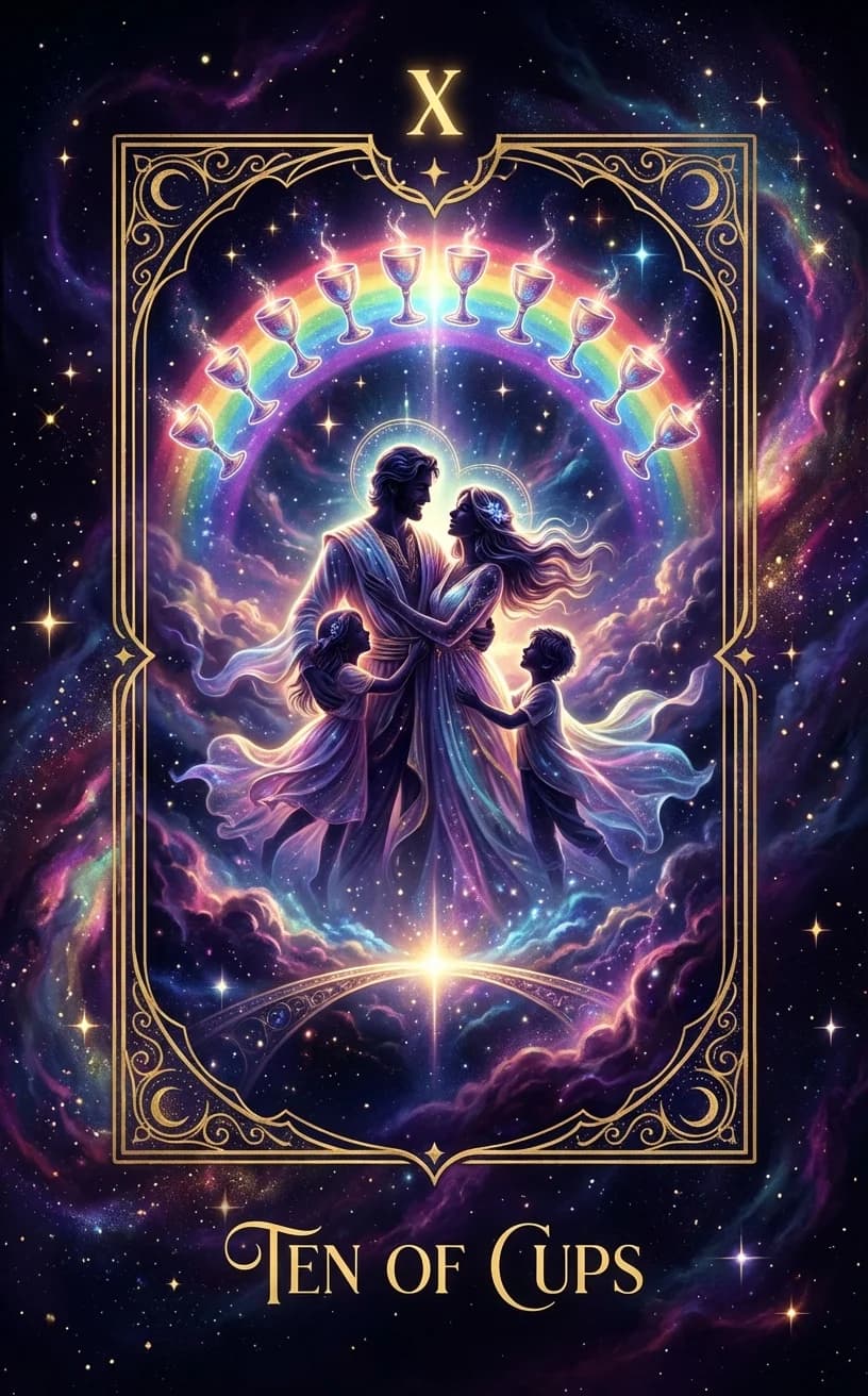 Ten of Cups Tarot Card