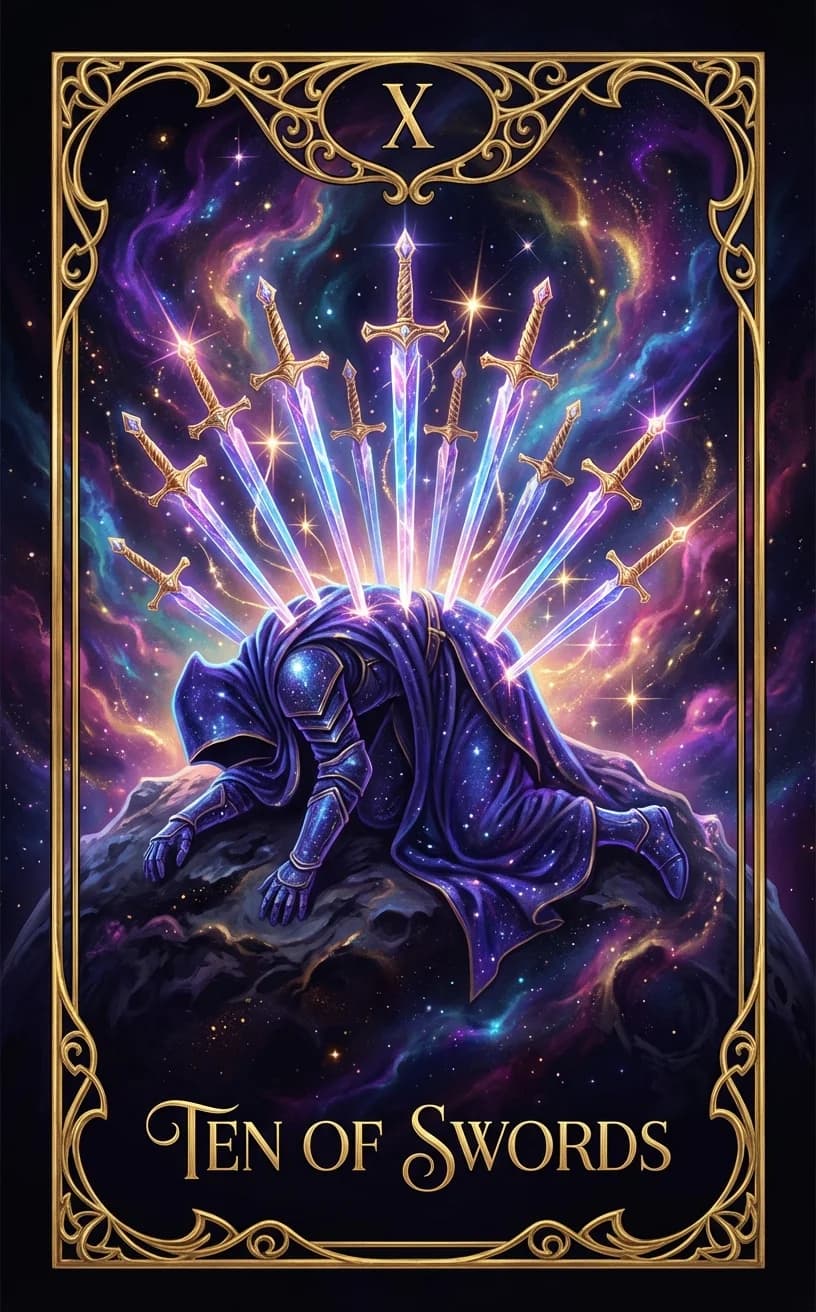 Ten of Swords Tarot Card