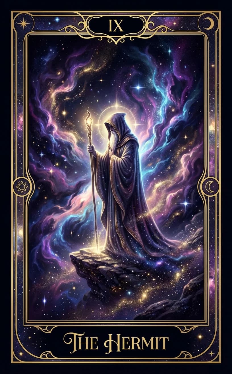 The Hermit Tarot Card