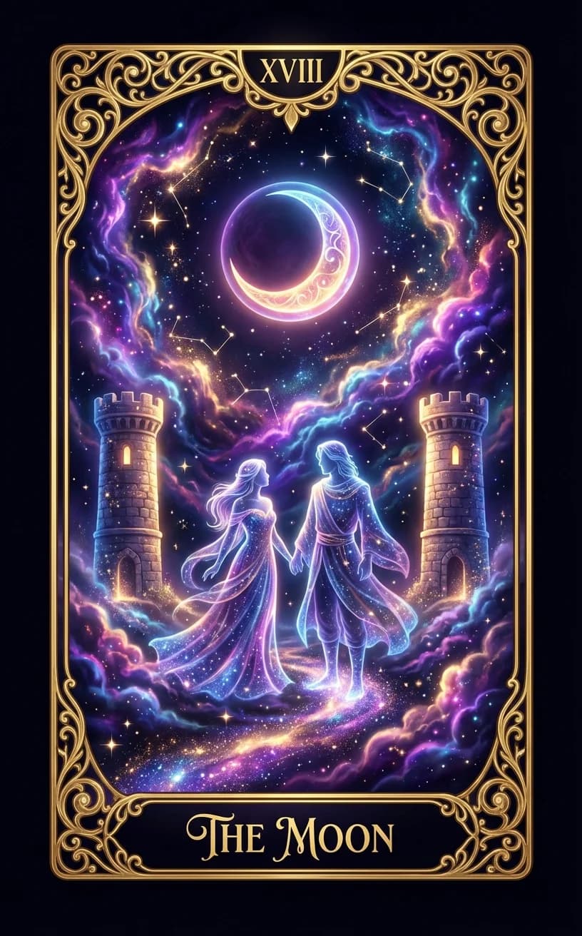 The Moon Tarot Card