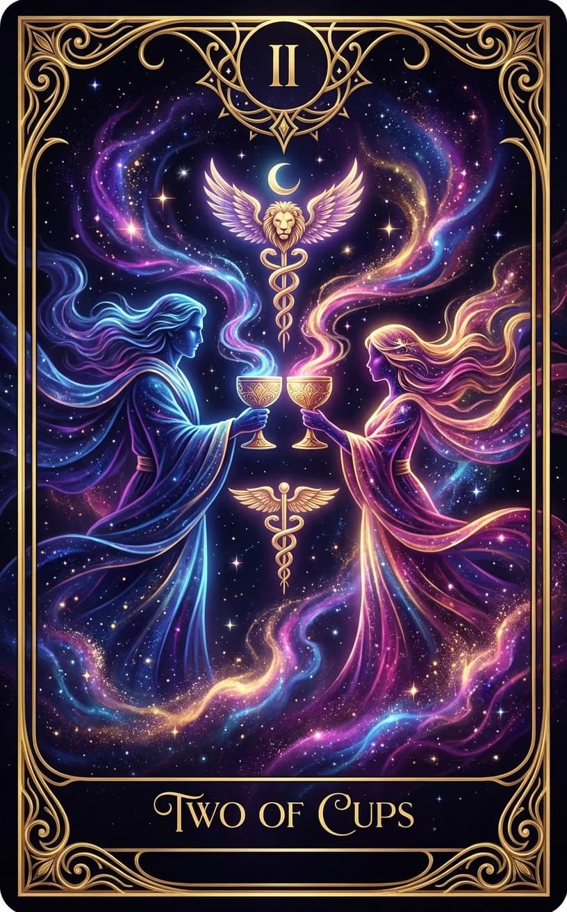 Two of Cups Tarot Card