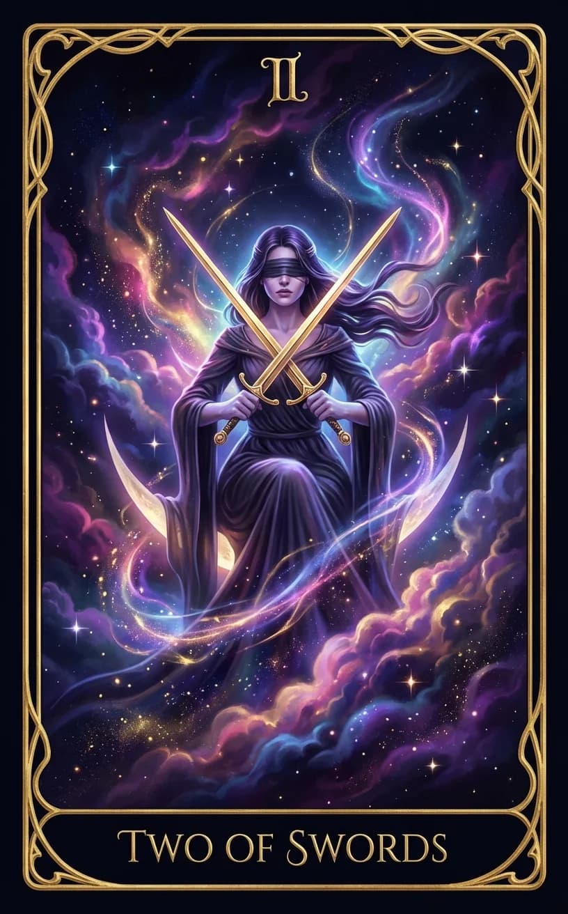Two of Swords Tarot Card