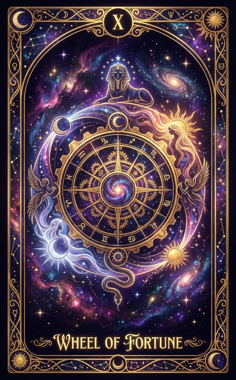 Wheel of Fortune Tarot Card